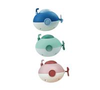 ERINGOGO 3pcs Clockwork Submarine for Bath Plaything, Water Spray Bath Set in Blue, Pink, and Green, Shower for Bathroom Fun and Swim Play