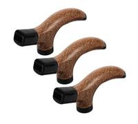 ERINGOGO 3pcs Cork Trekking Pole Handles Replacement Grip Slip Walking Stick Accessories with Shock Absorption Ergonomic Design for Enhanced Stability and Joint Protection