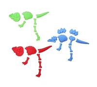 ERINGOGO 3pcs Dinosaur Sand Molds Set Multi-color Beach Toy for Boys and Girls Lightweight Dino Molds for Sand Play Promotes Creativity Imagination for Fun