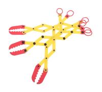 ERINGOGO 3pcs DIY Mechanical Robotic Arm Kit with Retractable Claw for Educational Stem for Hand-eye Coordination Safe Interactive Science Experiment Tool for Group Play and Creative