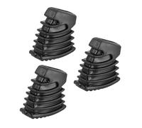 ERINGOGO 3PCS Drum Rubber Feet Small Drum Rack Floor Protector for Single Braced Cymbal Stand Percussion Parts Replacement Black