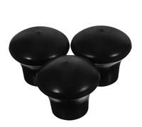 ERINGOGO 3pcs Drum Stand Rubber Feet for Snare Rack with Easy Installation and Sturdy Black Rubber Material Protect Drum Stand and Enhance Stability