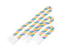 ERINGOGO 3Pcs Durable Cotton Hanging Rope U Shape Parrot Climb for Birds Small Medium Large Pet Bird Cage Accessories for Play and Perching