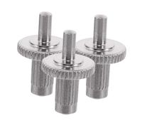ERINGOGO 3pcs Electric Guitar Bridge Studs Thread Metal Replacement Screws for Saddle Intonation Adjustment Chrome Finish Compatible with Various Electric Guitars