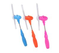 ERINGOGO 3pcs Electric Music Sticks for Colorful Shining Rotary Light Up Wand Plastic Lightweight Musical for Boys and Random Red Pink Blue Colors No Battery Included Random Color