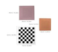 ERINGOGO 3pcs Folding Double-Sided Chess Board Set Go Chess 9x9 13x13 19x19 Portable Roll- Accessory for Travel Board Game Enthusiasts