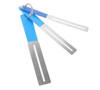 ERINGOGO 3pcs Guitar Fingerboard Luthier Tool with Keychain Extended Handle Metal Fretboard Guards for Bass Guitar Fret Polishing and Dressing for Enthusiasts