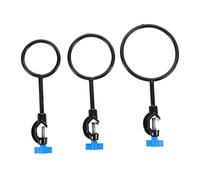ERINGOGO 3pcs High Grade Metal Laboratory Support Rings Retort Clamp Extension Rings for Chemical Reactions Filtration and Experiments in Labs Schools and Factories
