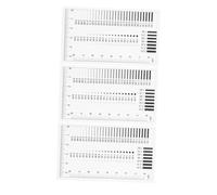 ERINGOGO 3Pcs High Precision Crack Ruler for Surface Defect Inspection Portable Measuring Film for Accurate Concrete and Industrial Measurement Tasks