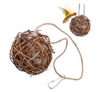 ERINGOGO 3pcs Hummingbird Nesting Houses Outdoor Roosting Pocket Bird Nest Hanging Decor for Garden and Balcony Natural Material Easy to Clean Gift for Bird Lovers and Nature Enthusiasts