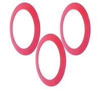 ERINGOGO 3pcs Juggling Rings Set for Circus Skills and Outdoor Games Lightweight Red Plastic Hoops for Agility Training and Small Hoop Toss Fun