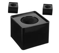 ERINGOGO 3pcs Microphone Logo Flags Square Mic Station Cubes for Interviews Public Speaking Easy Installation Modern Design Professional Appearance