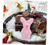 ERINGOGO 3pcs Miniature Plush Rabbit Figurines Soft Bunny Ornaments for Dollhouse Garden Home Decoration