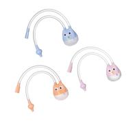 ERINGOGO 3Pcs Nasal Aspirators Reflux Nose Cleaner for Newborns Soft Silicone Tube Detachable for Easy Cleaning Safe and Durable Nose Mucus Sucker