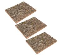 ERINGOGO 3pcs Natural Cork Bark Background for Reptiles and Lizards, Rustic Terrarium Tree Bark Decor with Moisture Protection, Simulation Natural Environment for Aquarium and Terrarium