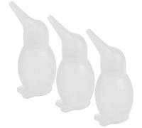 ERINGOGO 3pcs Nose Sucker Nasal Bulb Aspirator Manual Suction Mucus Cleaner Soft Silicone Tip Gentle Nasal Care for Newborns and Adjustable Suction