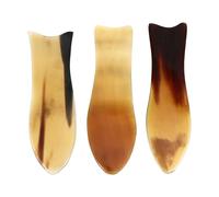 ERINGOGO 3Pcs Ox Horn Massage Boards Horn Scraping Tool Fish Shaped for Removing Disorder and Stimulating Immune System Chronic Headaches Massage 5.11X1.57X0.20Inch
