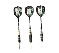 ERINGOGO 3pcs Pin Type Aluminum Rod Darts with Tiger Pattern Flights Durable Needle Tipped Sports Event Supplies for Professional and