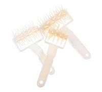 ERINGOGO 3pcs Plastic Pizza Dough Docker with Spikes Handheld Pastry Roller Tool for Preventing Dough Blistering Lightweight for Home and Commercial Baking