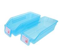 ERINGOGO 3pcs Portable Medication Storage Box with Handle, Stackable Plastic Pill Organiser for Countertops and Hospitals, Space-Saving Healthcare Storage Basket for Medicine and Tablets