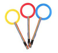 ERINGOGO 3pcs Portable Safety Rope for Kids Walking Rope with Each Handle for Every Child and Anti-Lost Features, Webbing and Pp Material, for Hiking and Outings Random Color