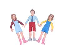 ERINGOGO 3Pcs Realistic Figure Model for DIY Sand Table Decor Safe Landscaping Prop Enhance Cognition Imagination for Micro Scenery Farm Layouts