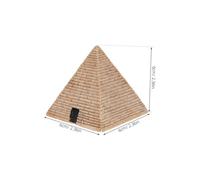 ERINGOGO 3pcs Resin Pyramid Decor Ancient Egyptian Figurines for Psychological Therapy Tabletop Ornament with Authentic Design and Rich Sensory Experience