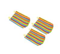 ERINGOGO 3Pcs S Wear-resistant Sack Race Bags for Outdoor Backyard Games Medium Rainbow-colored Jumping Bags for Carnival Race and Teamwork Activities