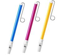ERINGOGO 3Pcs Slide Whistle for Musical Instrument with Smooth Metal Handle Creative Blowing Flute Ornament for Childrens Verbal Muscle Training and Music Development
