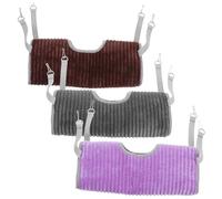 ERINGOGO 3pcs Small Animal Hammock Chinchilla Bed Guinea Pig Sleeping House Hamster Cage Tunnel Pet Cage Swing Bed for Hamsters Chihuahuas and Ferrets