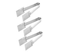 ERINGOGO 3pcs Stainless Steel Small Food Clips Ice Cube Tongs Multi Functional Kitchen Accessory for Tea Bags Sugar Cubes Candy Serving at Parties and Daily Use