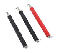 ERINGOGO 3pcs Steel Bar Twisting Hooks with Comfortable Handles Semi-Automatic Wire Knotting Tools for Construction Reinforcement and Fence Binding