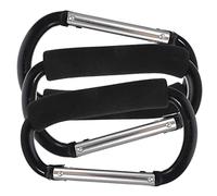 ERINGOGO 3Pcs Stroller Hooks Portable Hanging Hooks for Shopping Carts and Jogging Strollers Strong Carabiner Design for Convenient Bag and Storage Compatible with Pushchairs and Baskets