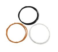 ERINGOGO 3pcs Three Cloth Wax Thread for Electric Guitar of Guitar Hookup Wires Pushback Wires for Pickups Lines Wax-covered Cables for Accessories and Beginners Setup