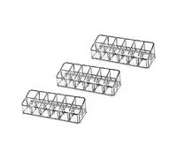 ERINGOGO 3pcs Transparent Lipstick Storage Boxes Cosmetic Display Case Organizer Portable Makeup Holder for Lipsticks Nail Polish Accessories