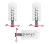 ERINGOGO 3pcs Turtle Brush with Suction Cup for Tank Ergonomic Turtle Shell Cleaner with Detachable Heads Gentle Scrubbing for Aquatic and Land Tortoises Dirt and Scute Removal Accessory