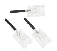 ERINGOGO 3Pcs White Telescopic Parking Card Holder Stick - Retractable Swiping Rod for Contactless Toll Payment, Vehicle Parking Gate Access, and Driveway Use