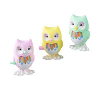 ERINGOGO 3pcs Wind-up Owl Creative Clockwork Spring Playthings for Random Color Educational Interactive Random Color