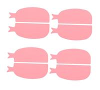 ERINGOGO 4 Pairs Candy Color Silicone Lash Pads Fish Shaped Eyelash Aid for All Eye Shapes Soft Comfortable Eyelid Guards for DIY Lash Lifting and Perming Travel Friendly Makeup Tool for