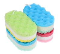 ERINGOGO 4 Pcs Bath Sponges Large Gentle Body Wash Scrubber with Soft Texture Surface for Comfortable Shower Cleansing and Resilient Bathroom Supplies