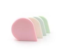 ERINGOGO 4 Pcs Dual-use Drop Shape Facial Sponges for Makeup Blending and Skin Cleansing Natural Biodegradable Puff in Mixed Colors for Gentle Exfoliation and Powder Application