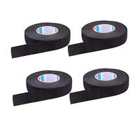 ERINGOGO 4 Pcs Flame Retardant Cloth Electrical Insulation Tape Heat Resistant Black Vinyl Tape for Car Wire Harness Industrial and Home DIY Electrical Repair