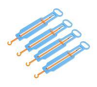ERINGOGO 4 Sets DIY Spring Scale Science Experiment Kit for Plastic Spring Balance Trigger Pull Scale Educational Science for Classroom Learning and Force Measurement