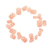 ERINGOGO 4 Sets Short Square Press Nails Polka Dot French Tip False Nail Tips for Women Dot Design Resistant to Chipping and Fading for Everyday Wear