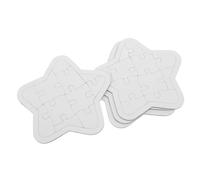 ERINGOGO 4 Sheets Blank Puzzle Pieces DIY Drawing Craft Art Creative Jigsaw Boards for Coloring and Graffiti Activities Easy Assemble Educational Fun Game