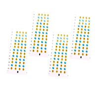 ERINGOGO 4 Sheets Ukulele Scale Stickers Note Stickers for Beginner Practice Fretboard Guide