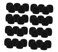 ERINGOGO 40pcs High-density Thick Sponge Microphone Covers Windscreens Protective Sleeve for Handheld Mics Anti-slip Fit for Ktv Recording Conference Use Noise Reduction and Mic Protection