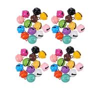 ERINGOGO 40Pcs Multi-color Decorative Cat and Dog Bells Iron Craft Bells Pet Accessory for Collar Charm with Soft Chime Resistant Finish