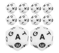 ERINGOGO 40PCS Word Dice for Game - 20-Side Alphabet Lettered Learning Games Dice for Travel Adventures Camping Activities Party Fun Education and Language Arts Development
