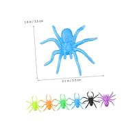 ERINGOGO 48 Pcs Halloween Stretchy Spider in Colors Realistic Tpr Elastic Mini Spiders for Pranks Party Favors Goody Bag Fillers Fun Halloween Decoration and Interactive Games